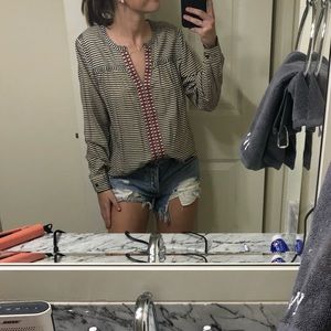 Anthropologie stripped long sleeve